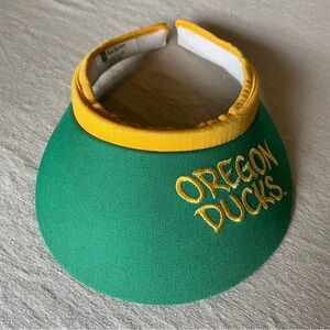 Vintage Oregon Ducks Visor Hat Classic Sportswear Made in USA Excel Condition